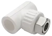 Тройник комбинированный с накидной гайкой (Valfex)