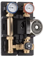 Насосная группа Barberi DN20 с термостатическим смесительным клапаном  с насосом UPSO 15-65
