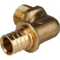STOUT SFA-0005-002012 Угольник-переходник с наружной резьбой 20xR 1/2 для труб из сшитого полиэтилена аксиальный