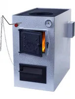 Твердотопливный котел НМК Сибирь КВО 12 дымоход сбоку