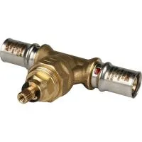 STOUT SFP-0014-001616 Вентиль с хромированной ручкой для металлопластиковых труб прессовой